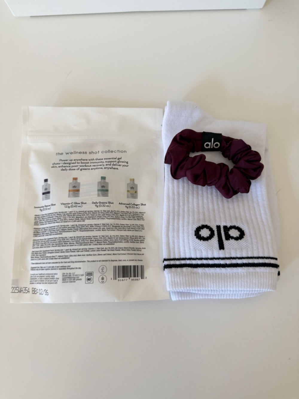 ALO Yoga Wellness Shot Collection Pack - White with Multicolor Accents